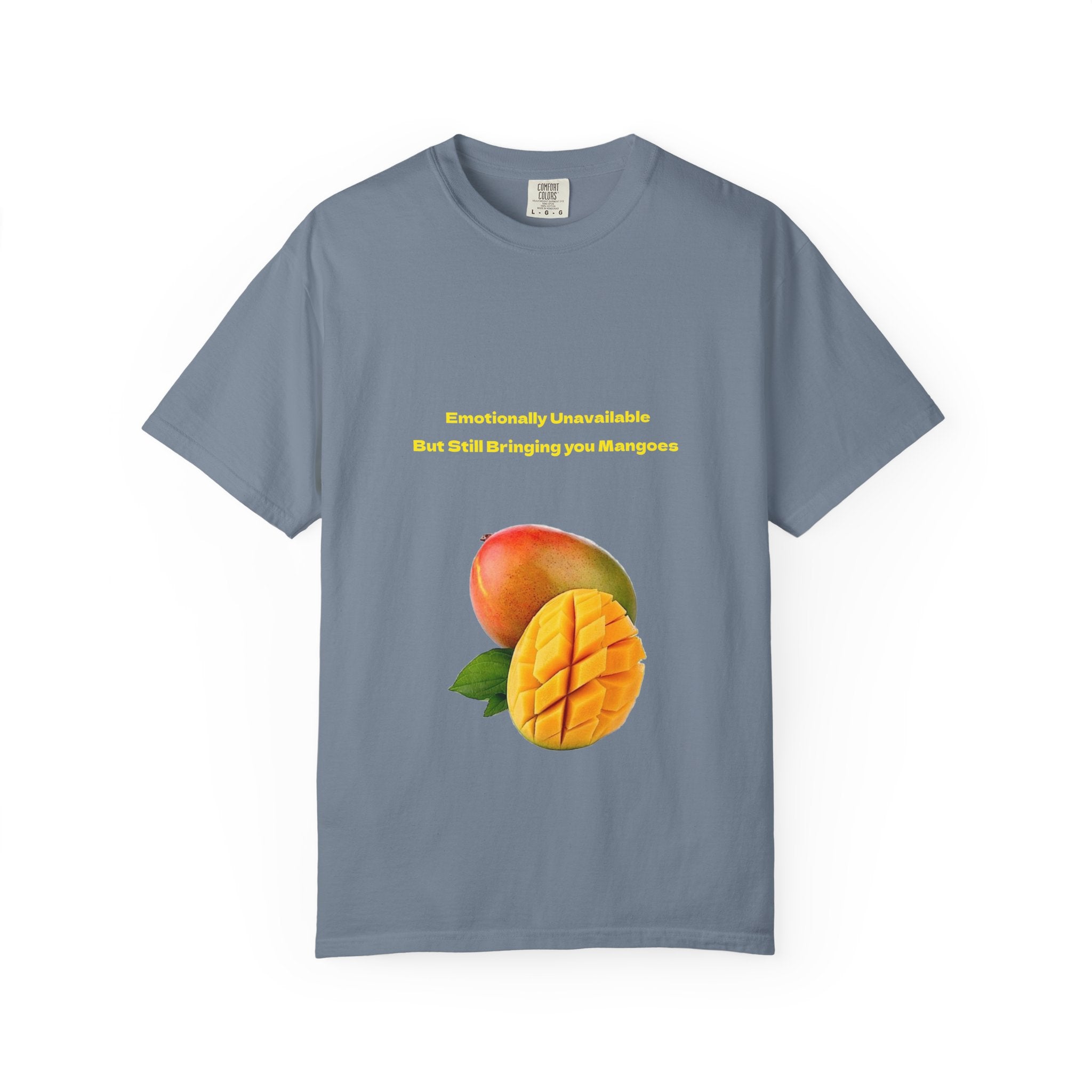 Mango Fruit Graphic T-Shirt — Tropical Sliced Mango Tee