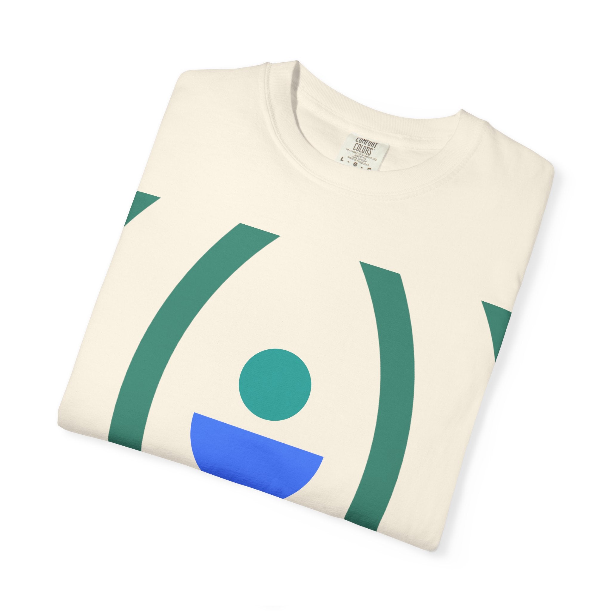 Minimalist Lotus Symbol T-Shirt — Modern Geometric Spiritual Tee