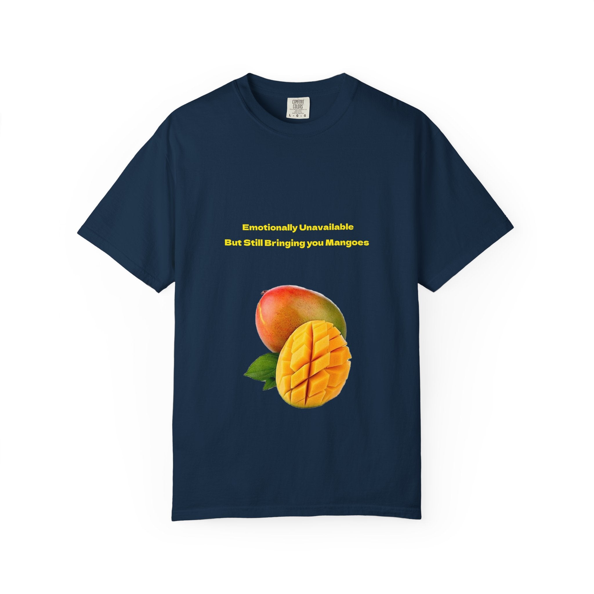 Mango Fruit Graphic T-Shirt — Tropical Sliced Mango Tee