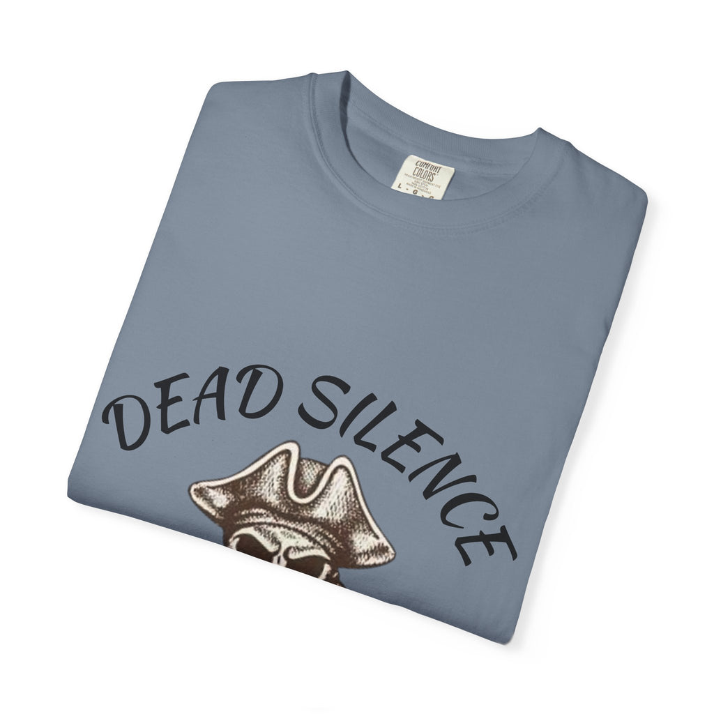 Dead Silence Pirate Skull T‑Shirt — Crossed Swords Graphic Tee