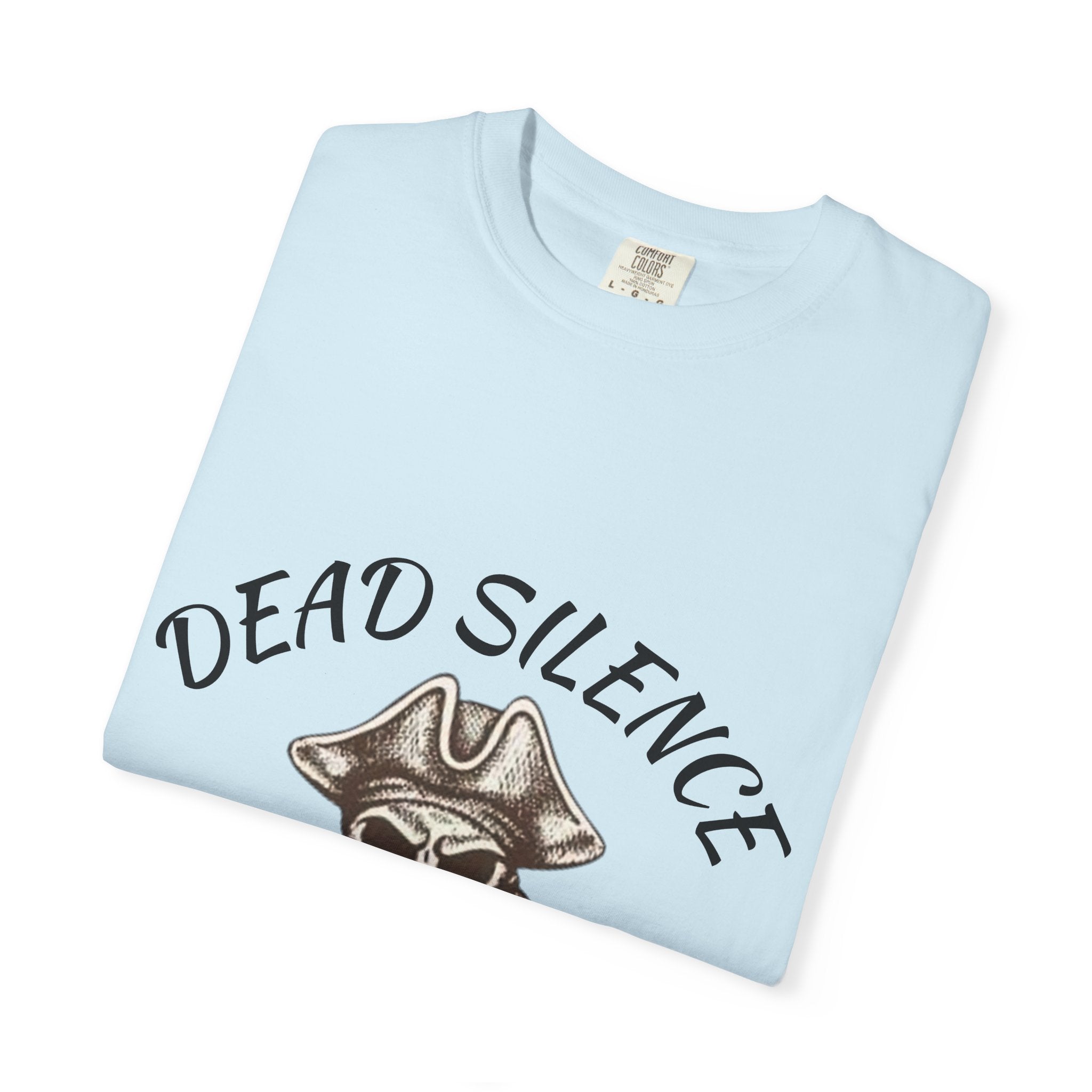 Dead Silence Pirate Skull T‑Shirt — Crossed Swords Graphic Tee