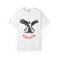 Fallen Angel Graphic T-Shirt — Gothic Winged Figure Tee