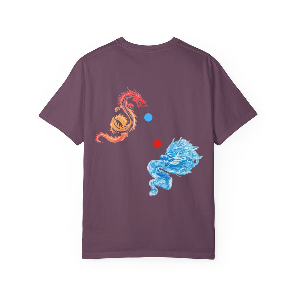 Dragon Yin-Yang T-Shirt — Fire & Water Back Print