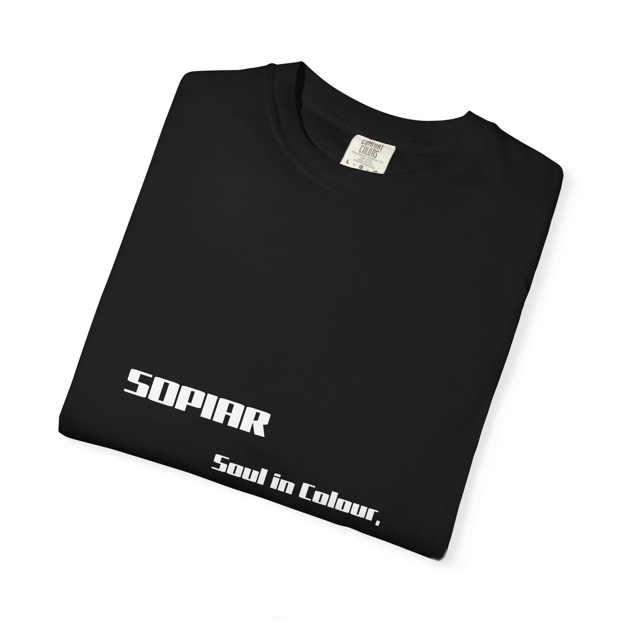 Sopiar 'Soul in Colour, Filled in Motion' Graphic T-Shirt