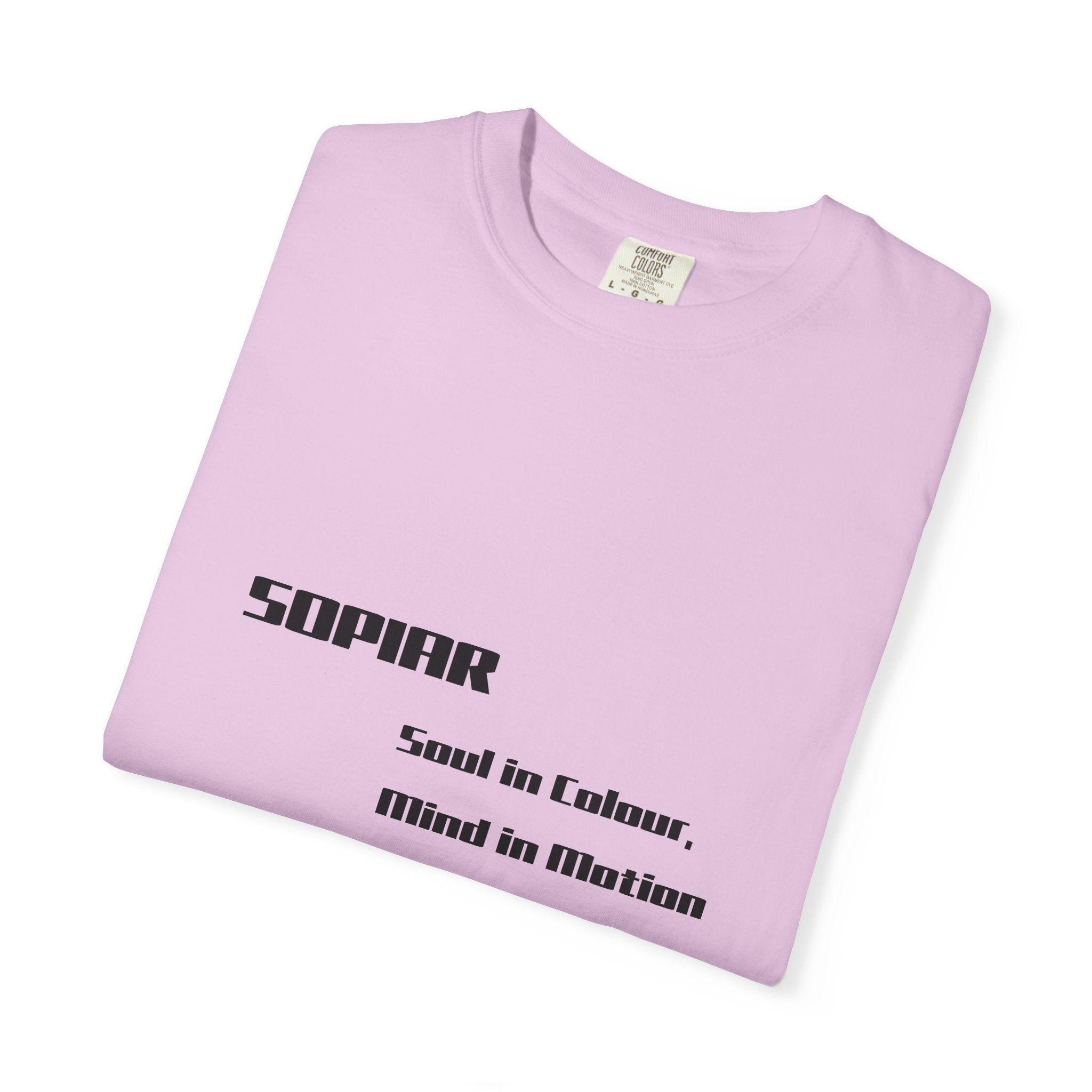 Sopiar 'Soul in Colour, Filled in Motion' Graphic T-Shirt