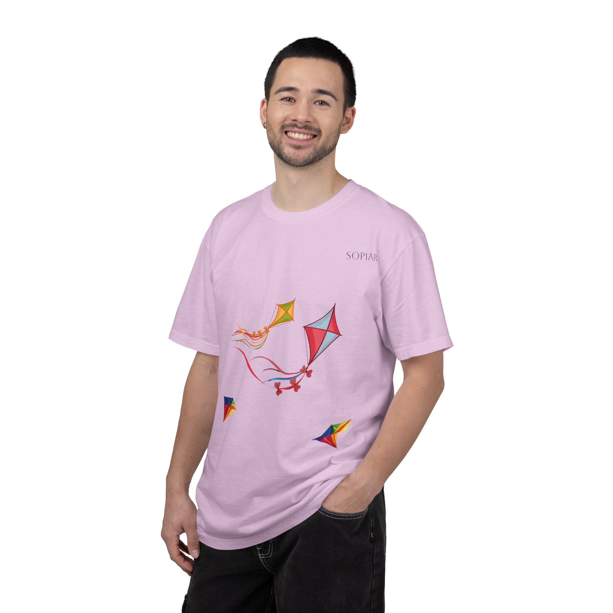 Kites Graphic T-Shirt — Colorful Flying Kites Tee