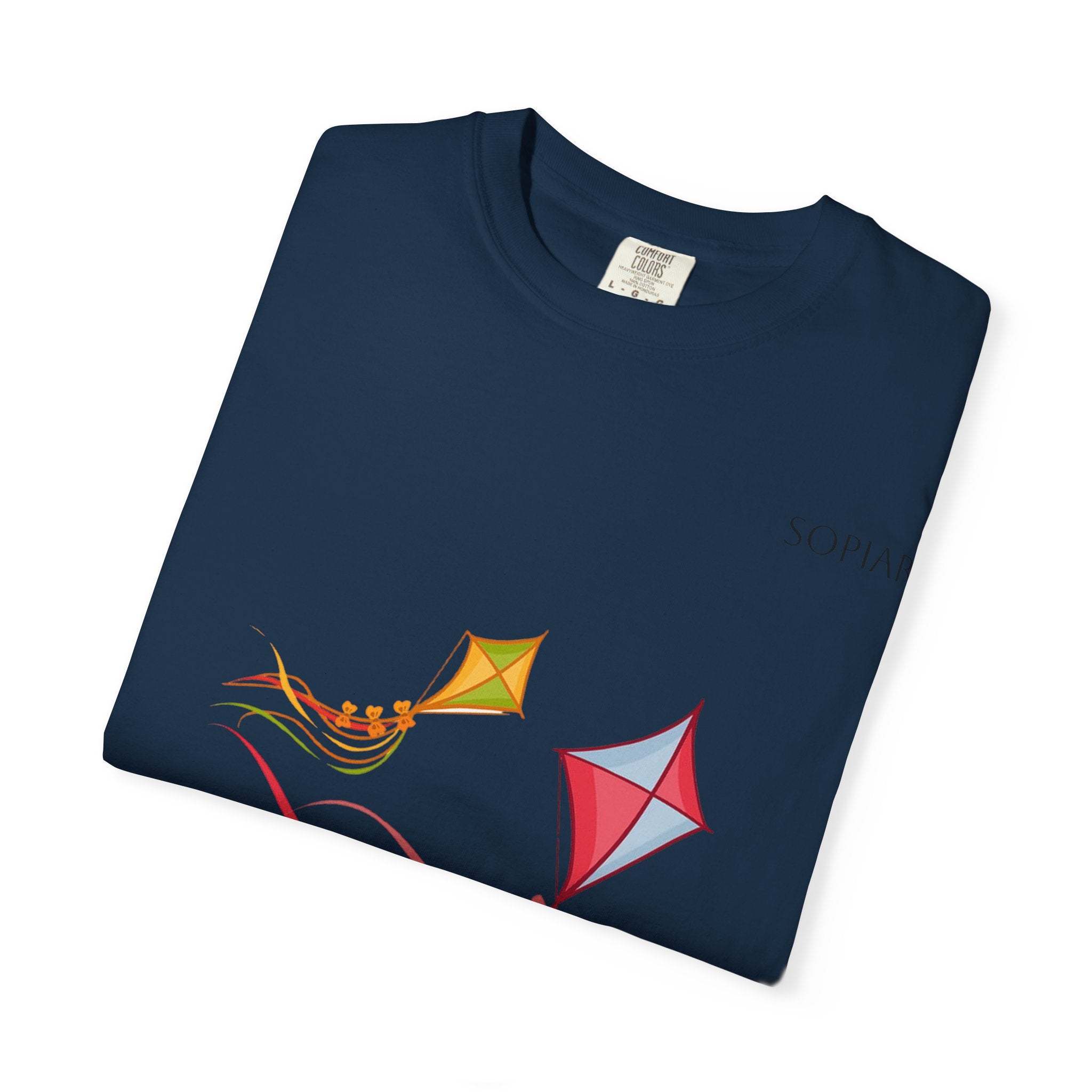 Kites Graphic T-Shirt — Colorful Flying Kites Tee