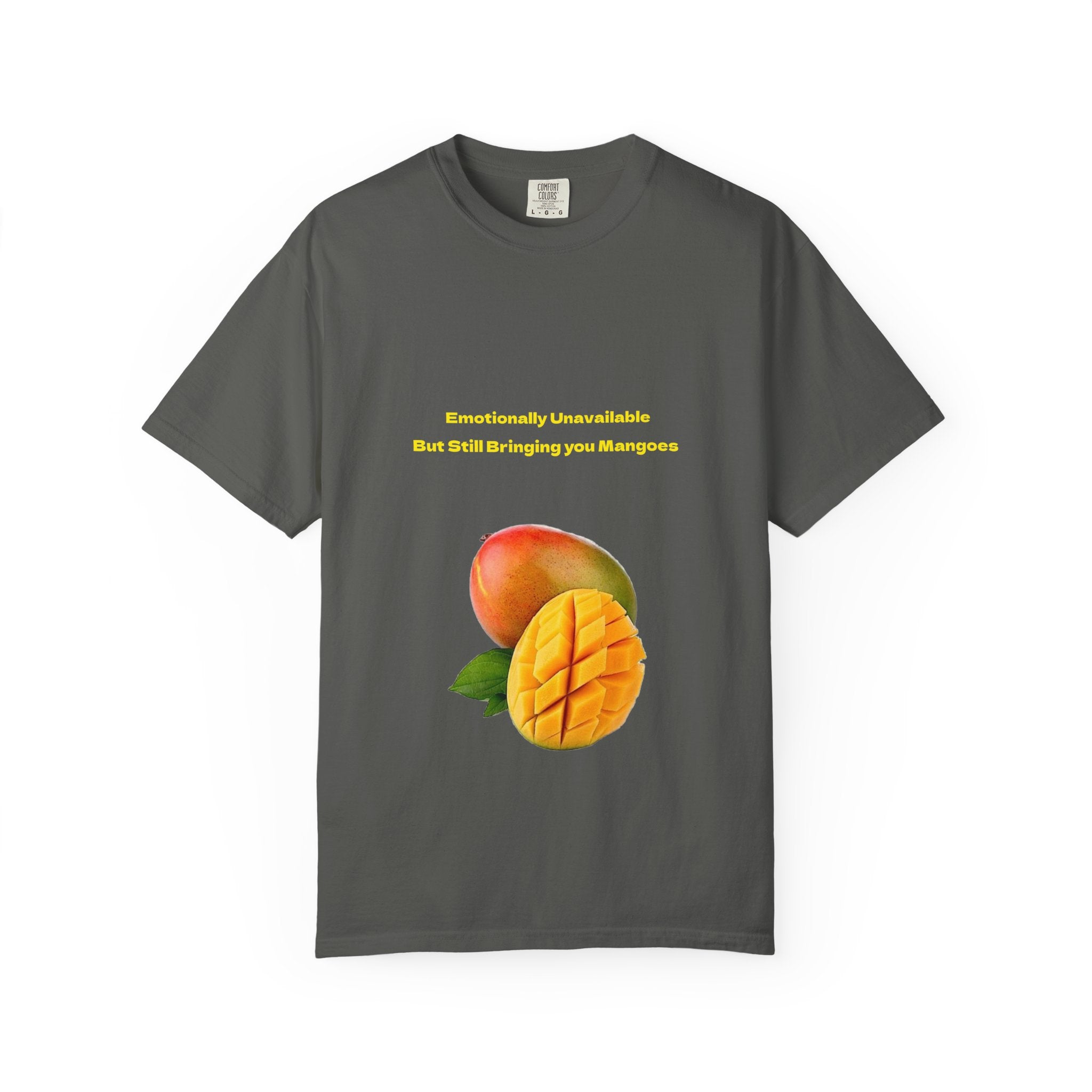Mango Fruit Graphic T-Shirt — Tropical Sliced Mango Tee