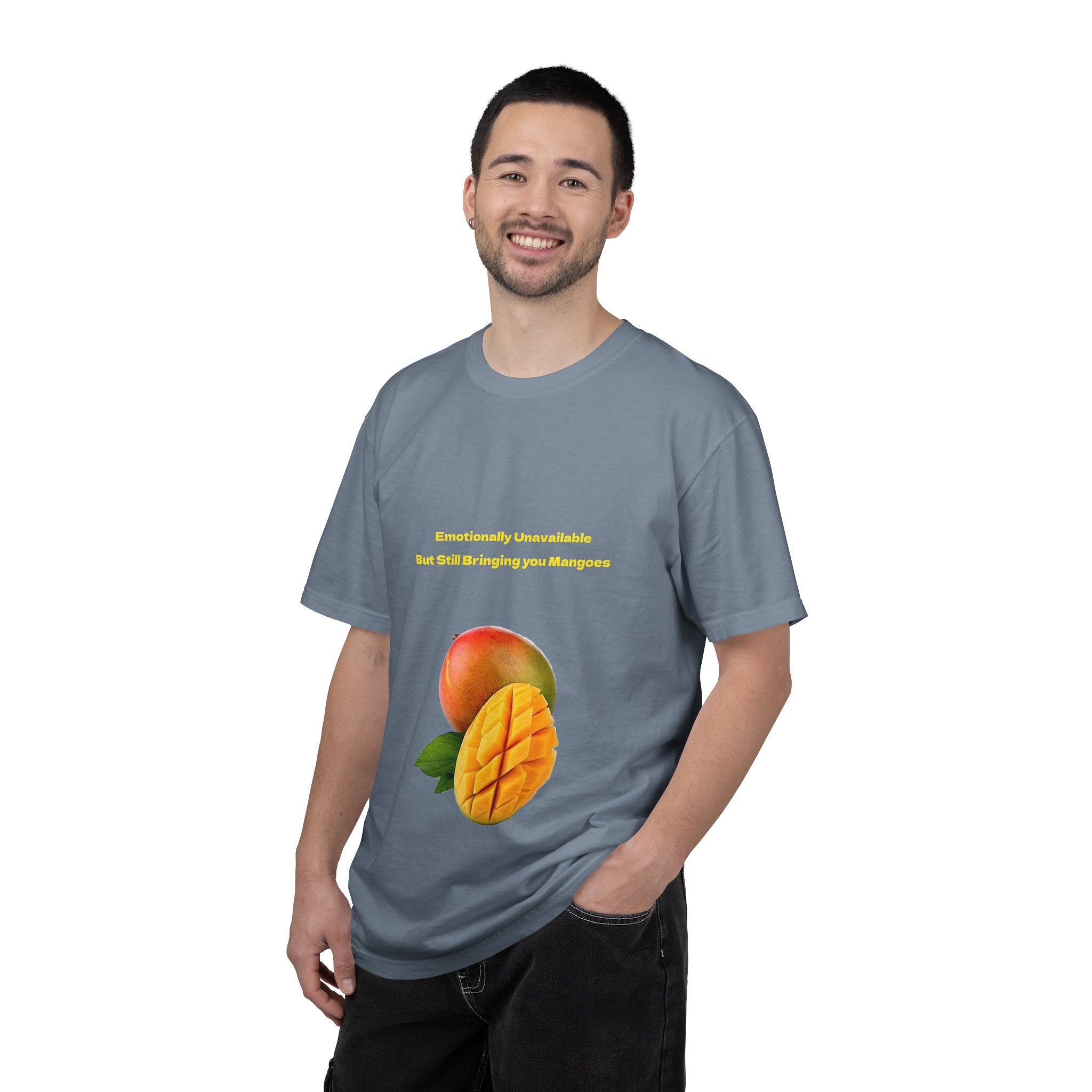 Mango Fruit Graphic T-Shirt — Tropical Sliced Mango Tee
