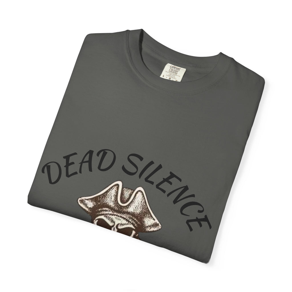 Dead Silence Pirate Skull T‑Shirt — Crossed Swords Graphic Tee