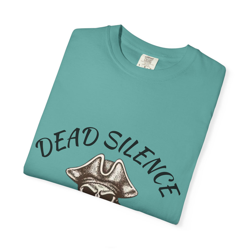 Dead Silence Pirate Skull T‑Shirt — Crossed Swords Graphic Tee