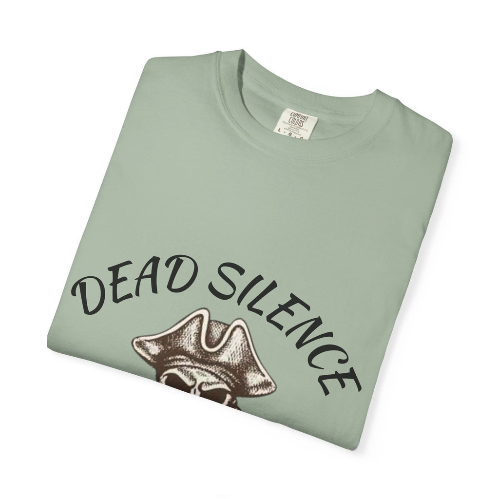 Dead Silence Pirate Skull T‑Shirt — Crossed Swords Graphic Tee