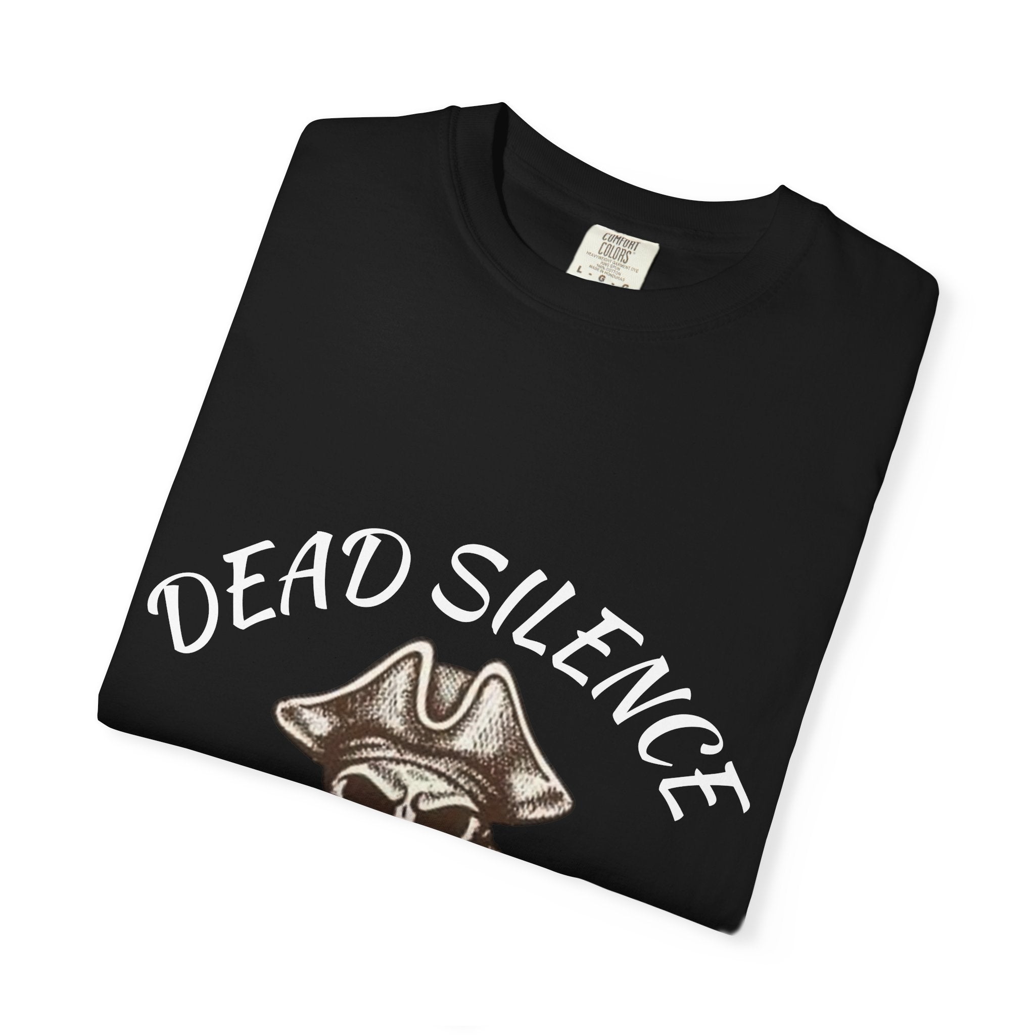 Dead Silence Pirate Skull T‑Shirt — Crossed Swords Graphic Tee