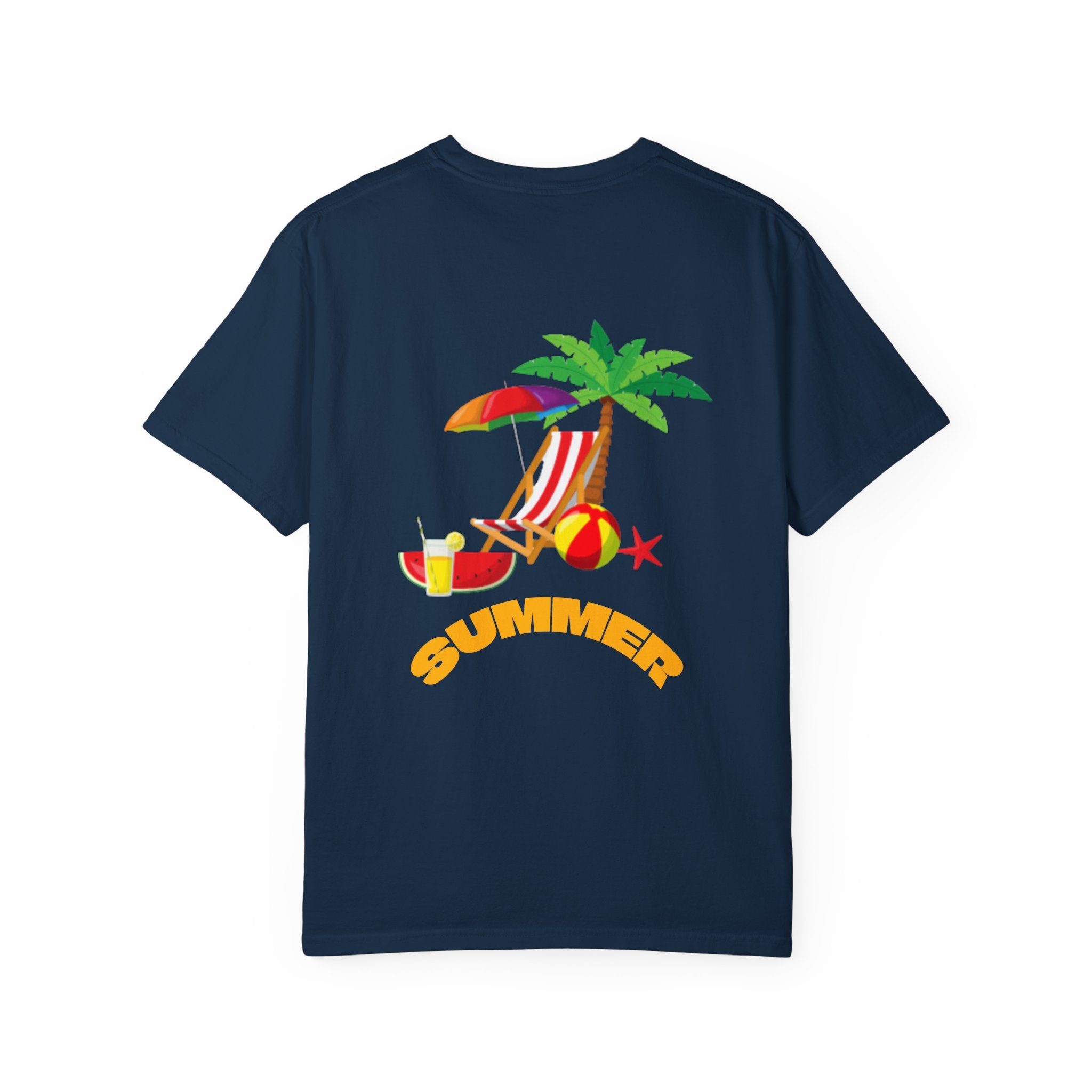 DJ Watermelon T-Shirt — Cute Summer Fruit Graphic Tee with Headphones and summer text