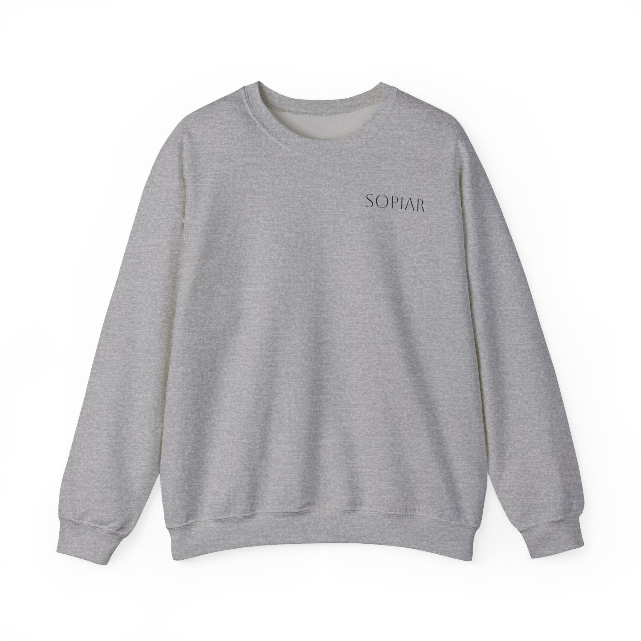 Sopiar Graphic Crewneck Sweatshirt — Minimal Back Art & Panjab design