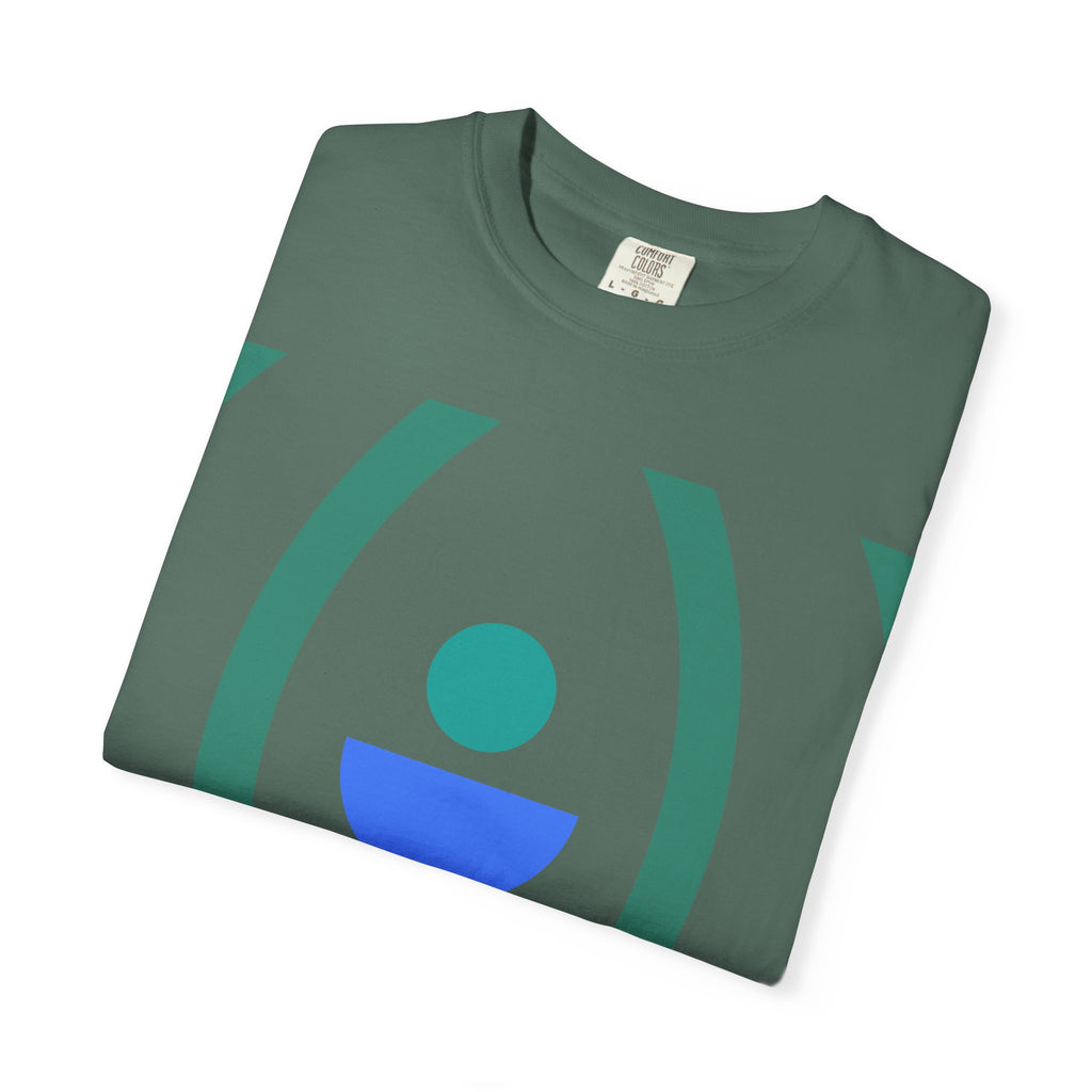 Minimalist Lotus Symbol T-Shirt — Modern Geometric Spiritual Tee