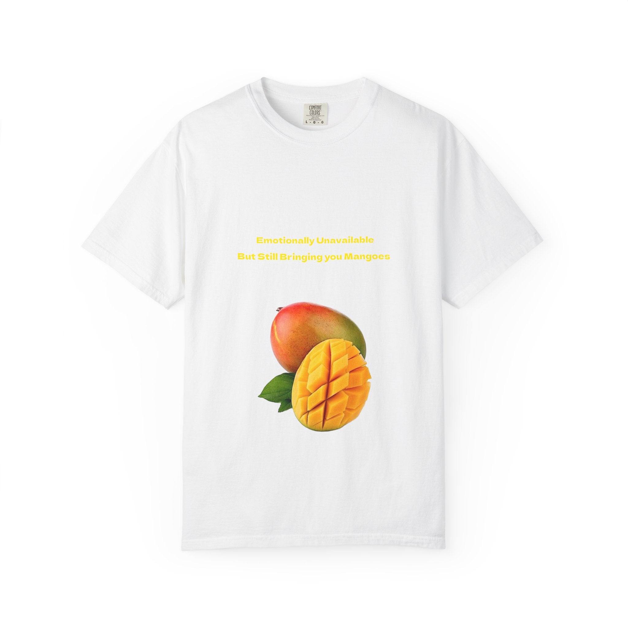 Mango Fruit Graphic T-Shirt — Tropical Sliced Mango Tee