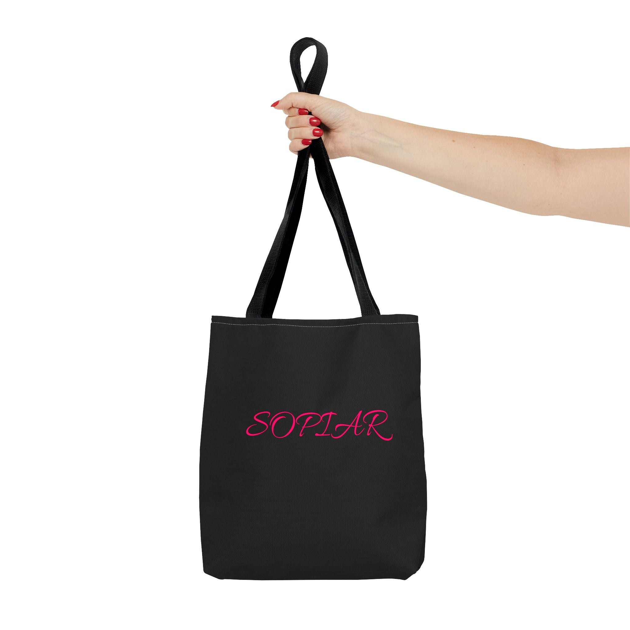 Personalized Script Name Tote Bag — Custom 'SOPHAR' Monogram Canvas Tote