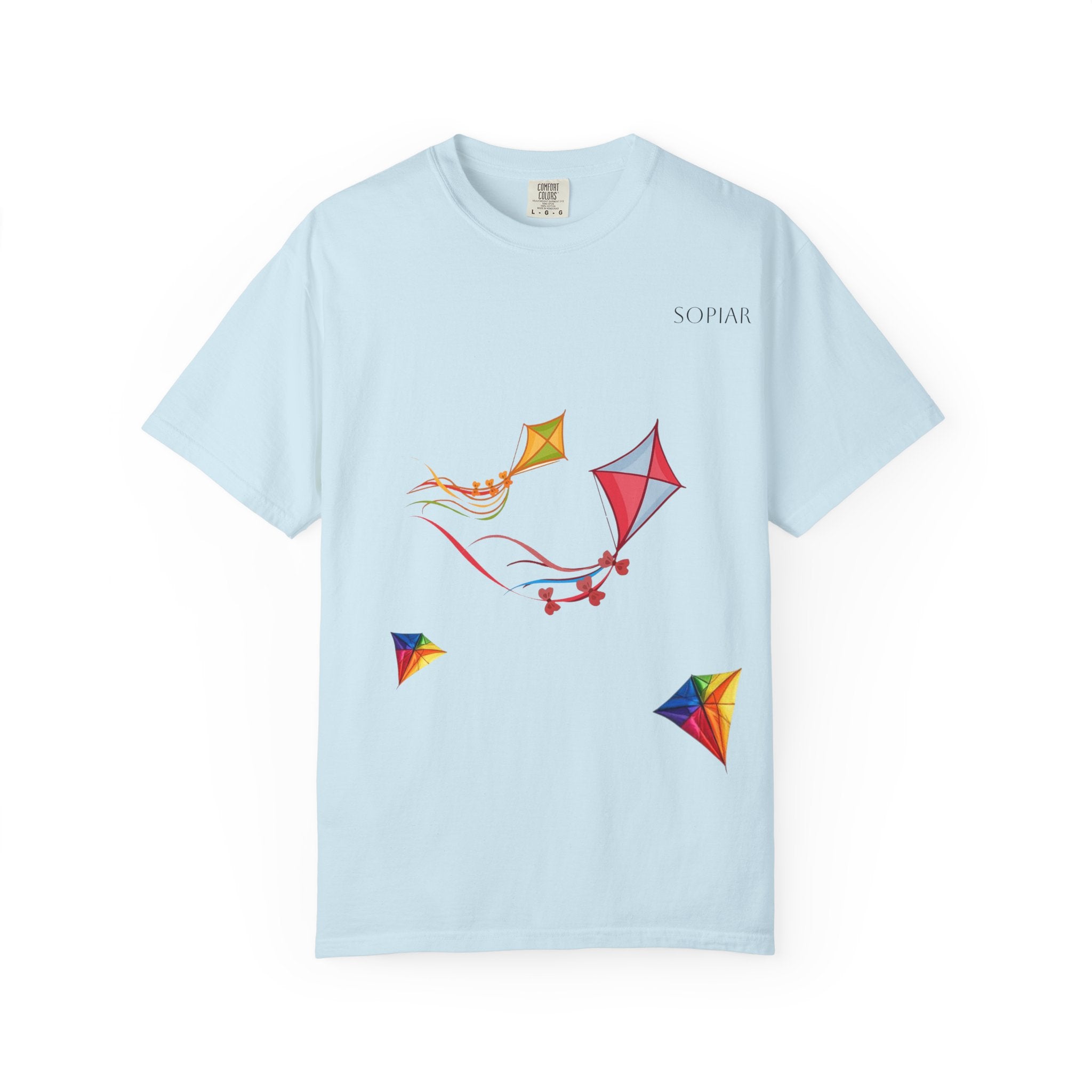 Kites Graphic T-Shirt — Colorful Flying Kites Tee