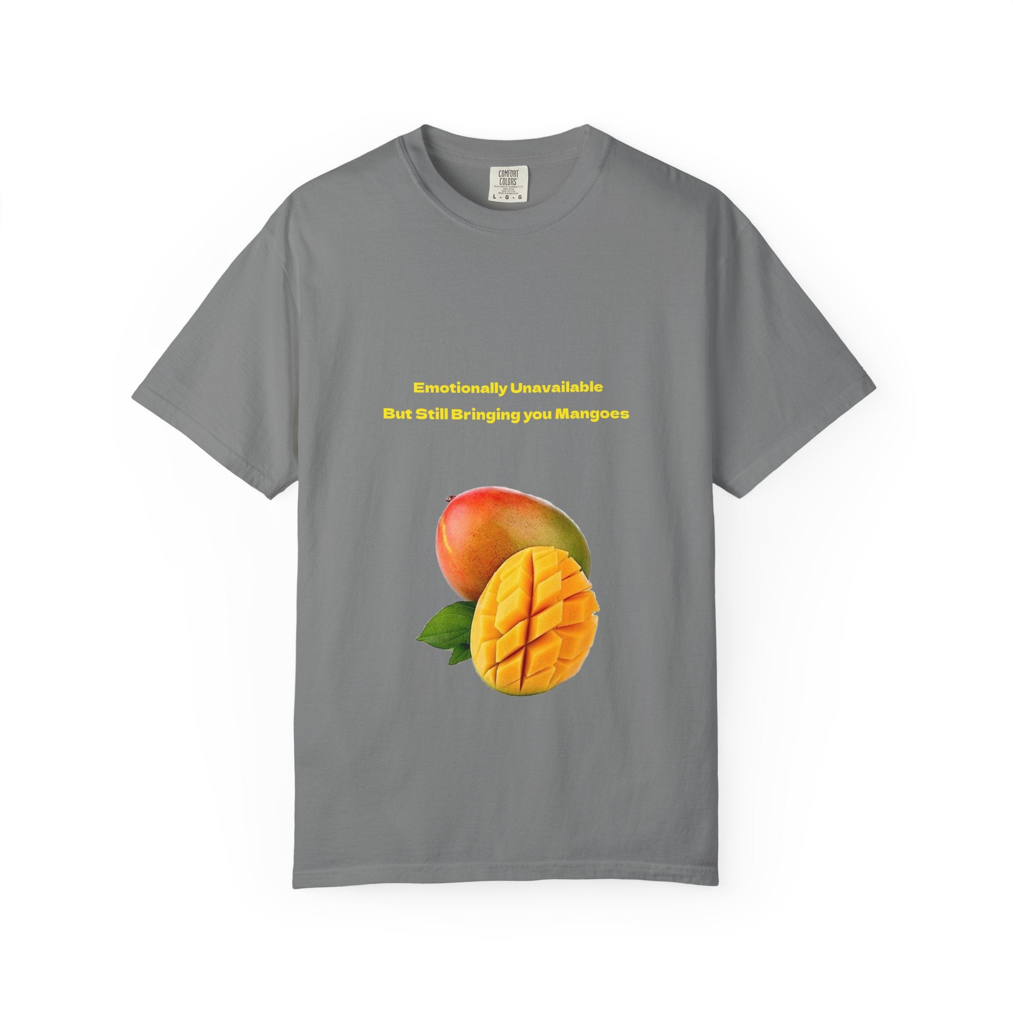 Mango Fruit Graphic T-Shirt — Tropical Sliced Mango Tee