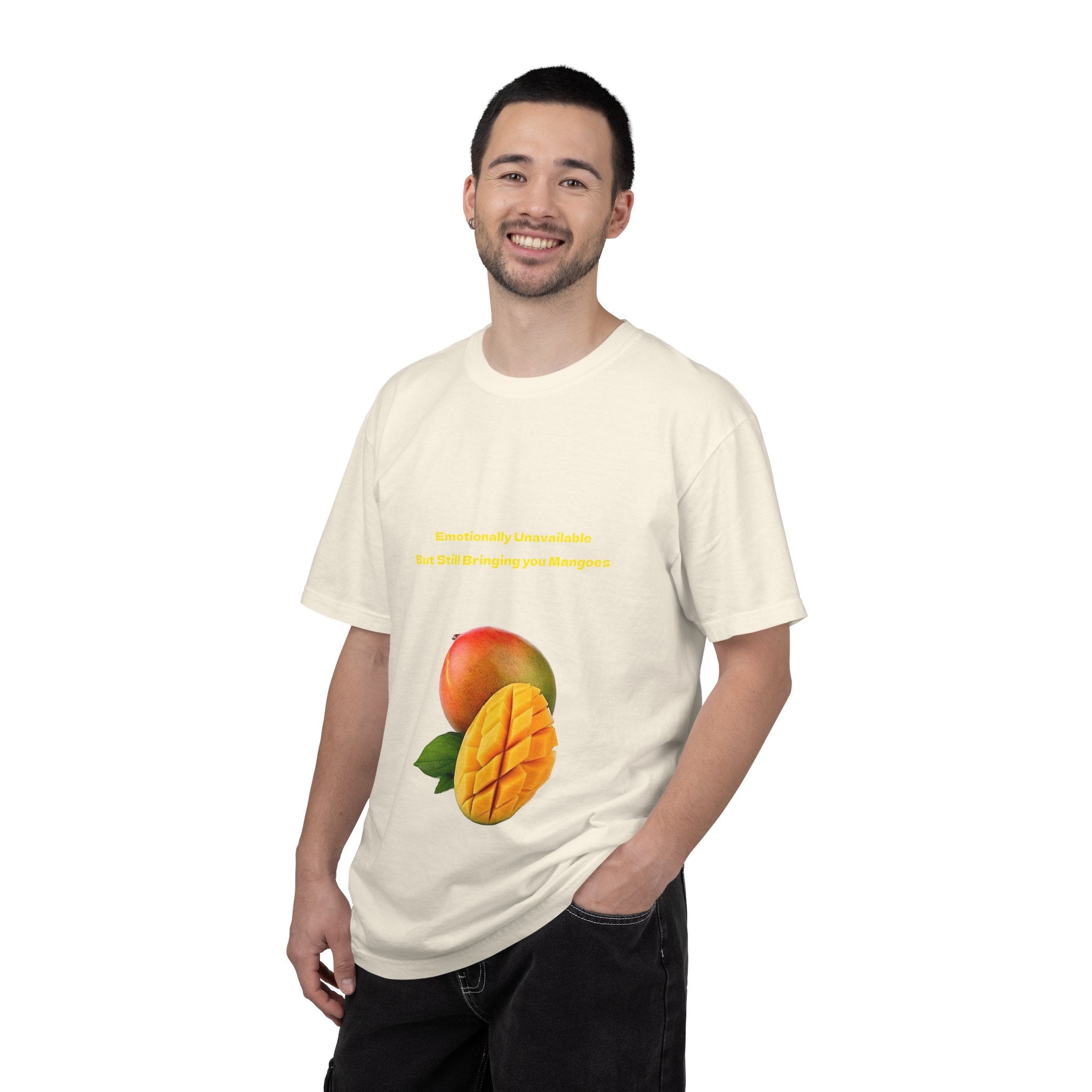 Mango Fruit Graphic T-Shirt — Tropical Sliced Mango Tee
