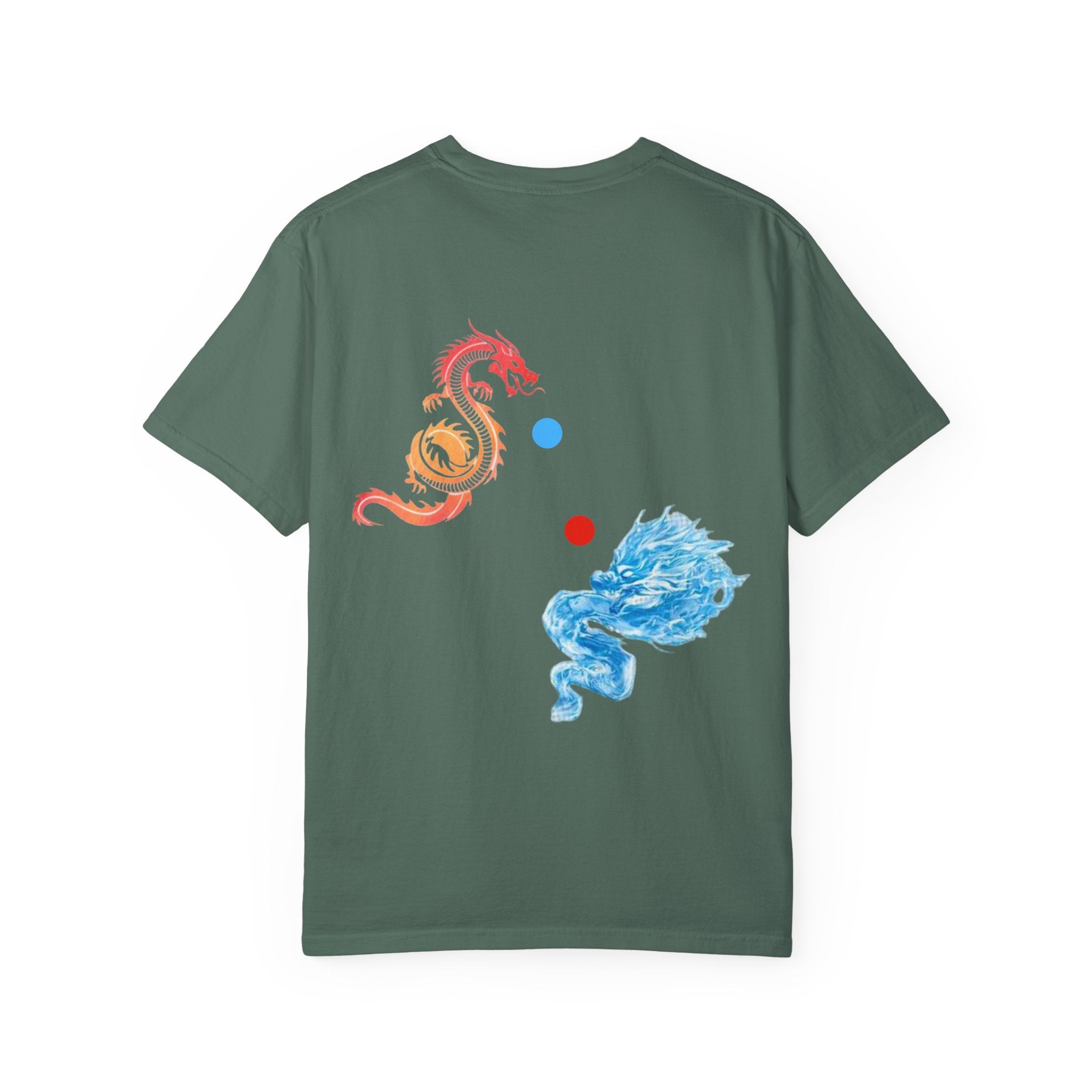 Dragon Yin-Yang T-Shirt — Fire & Water Back Print