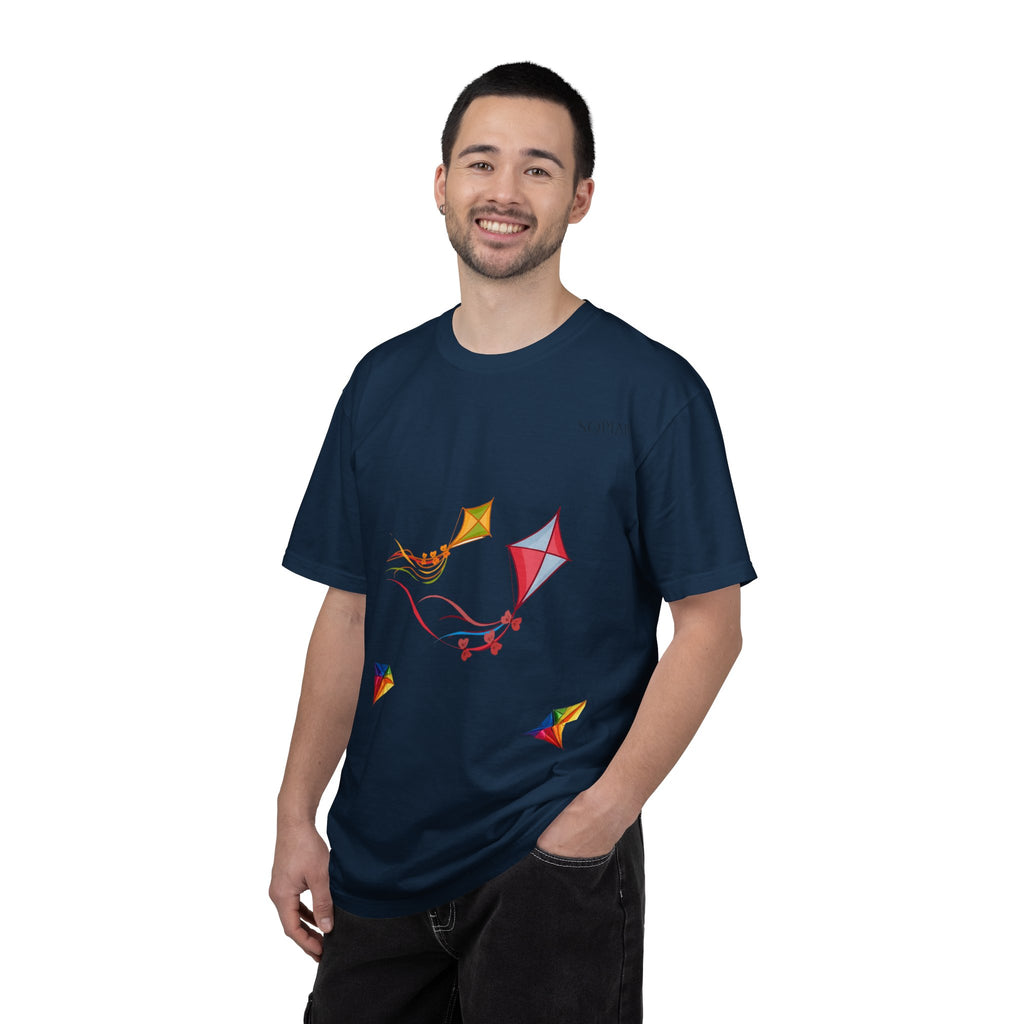 Kites Graphic T-Shirt — Colorful Flying Kites Tee
