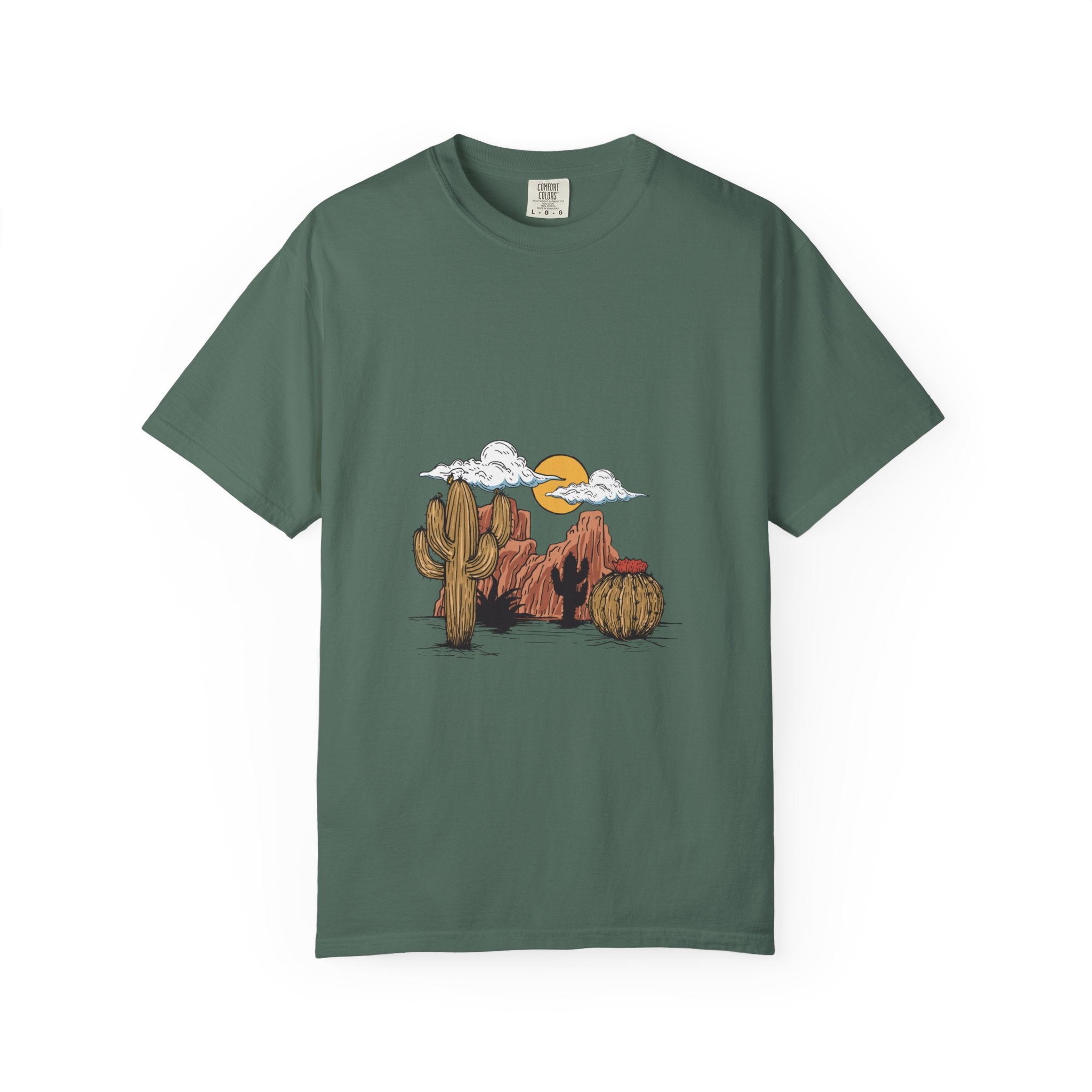 Desert Sunset Tee – Cactus & Mesa Graphic T-Shirt
