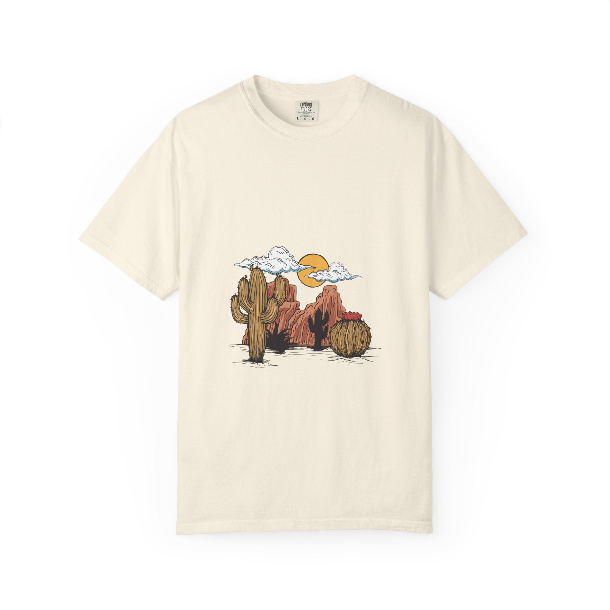 Desert Sunset Tee – Cactus & Mesa Graphic T-Shirt